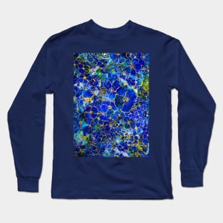 Floral abstract blue 1 Long Sleeve T-Shirt